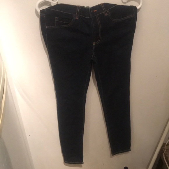 Like New Joe Fresh Slim Fit Dark Blue Jeans 71% Cotton Size 6 - Picture 2 of 4